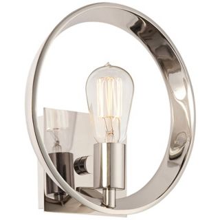 Quoizel Uptown Theater Row 10" Wide Silver Wall Sconce   #W0636