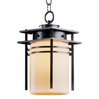 Hubbardton Forge Banded 13 1/2" High Outdoor Hanging Light   #75190