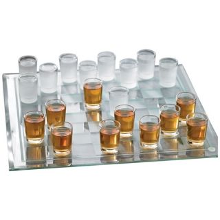 Shot Glass Checkers with 14" Square Checkerboard   #V3627
