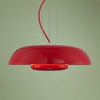 Possini Euro Design Red Downlight 15 3/4" Wide Pendant Light   #U0686