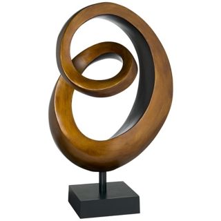Gold Copper Spiral Sculpture   #P6277