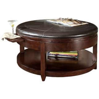 Magnussen Brunswick Faux Leather Ottoman or Cocktail Table   #87902
