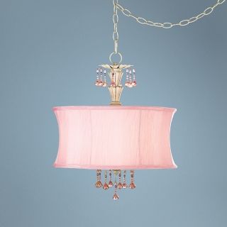 SUMMARY for Pretty in Pink 3 Light 17 Wide Swag Pendant Chandelier