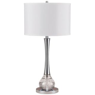 Abaco Crystal and Metal Table Lamp   #N4573
