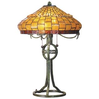 Dale Tiffany Grundy Art Glass Table Lamp   #X2574