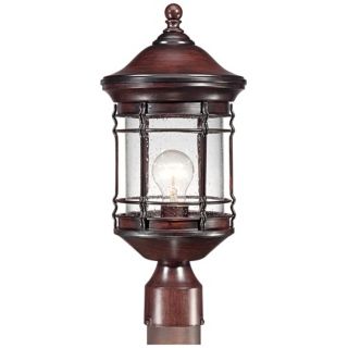 Pike Place Seedy Glass 17 1/2" High Outdoor Post Light   #W6006
