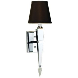 Candice Olson Margo Chrome Wall Sconce with Chocolate Shade   #26358