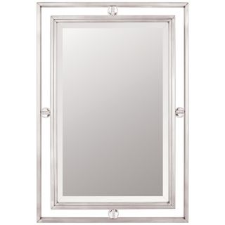 Quoizel Downtown Collection 32" High Nickel Wall Mirror   #N9234