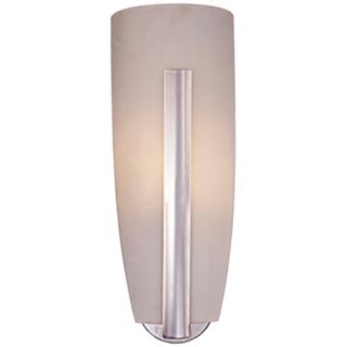 George Kovacs Etched White Glass 19 3/4" High Wall Sconce   #40668