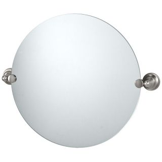 Gatco Satin Nickel Tiara 24" Wide Round Mirror   #P5334
