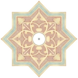 Seville Giclee 24" Wide Repositionable Ceiling Medallion   #Y6571