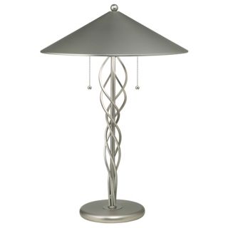 Lite Source Satin Steel Torsion Table Lamp   #80071