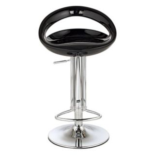 Zuo Tickle Black Adjustable Bar Stool or Counter Stool   #91011