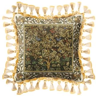 Umber Gold Tree of Life Accent Pillow   #J8177