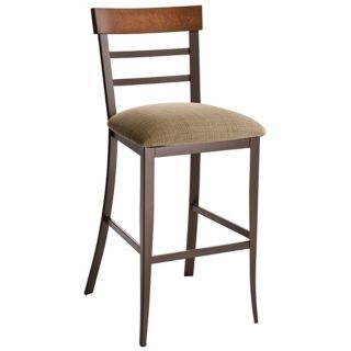 Amisco Cate Wheat and Cognac 26" High Counter Stool   #M7229