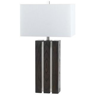 Davos Wood and Metal Table Lamp   #P6599