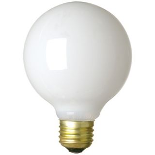 60 Watt G 40 White Light Bulb   #25158