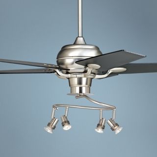 52" Casa Optima Black Blade Ceiling Fan with 4 Light Kit   #86646 94061 67757