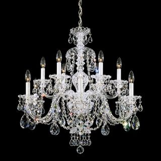Schonbek Sterling Collection 12 Light Crystal Chandelier   #M9977