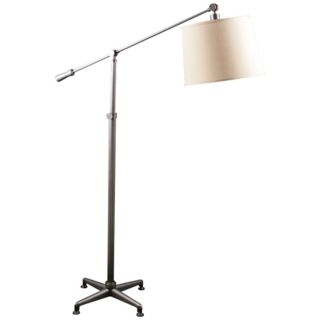 Rincon Industrial Style Mission Bronze Adjustable Floor Lamp   #U9471