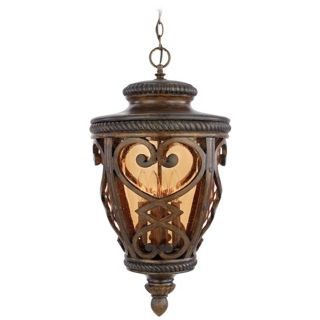 French Quarter Antique Brown 26" High Outdoor Hanging Light   #K2995