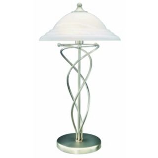 Lite Source Satin Steel Twist Wire Table Lamp   #15793