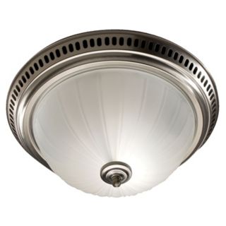 NuTone Satin Nickel Bathroom Exhaust Fan with Light   #25488