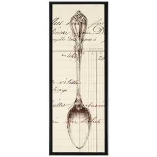 Spoon Document 40" High 16" Wide Wall Art Plaque   #P1312