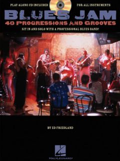 Blues Jam 40 Progressions and Grooves BK CD