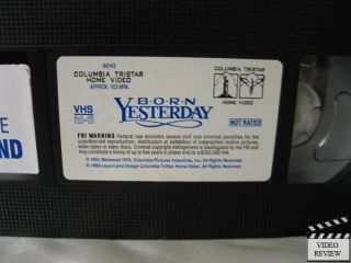 Born Yesterday VHS Judy Holliday William Holden 043396601437