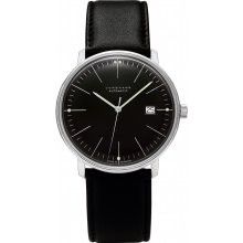 Authentic Junghans Max Bill Design Automatic Black Dial Date Watch