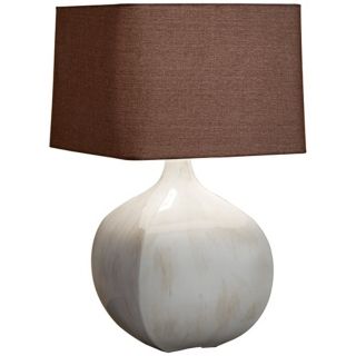 Murray Feiss Ceramica Ivory Ceramic Table Lamp   #X6803