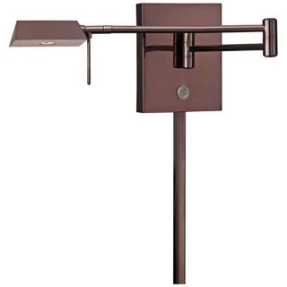 George Kovacs Angular Head LED Chocolate Swing Arm Wall Lamp   #X0673