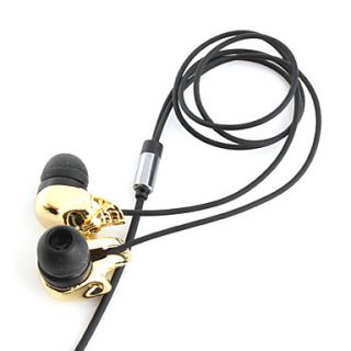 EUR € 6.71   gouden schedel metallic in ear oortelefoon voor iPhone