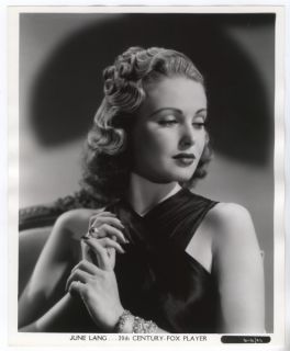 June Lang 1936 Vintage Glamour Portrait by Gene Kornman