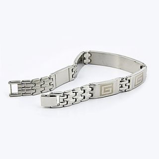 USD $ 6.79   Mens Great Wall Design Titanium Steel Bracelet,
