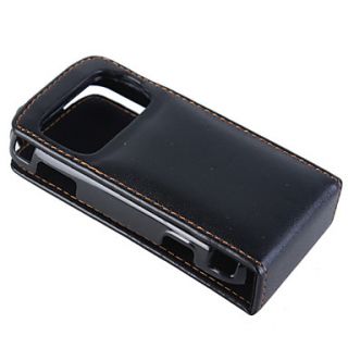 EUR € 2.75   bolsa de couro preto caso vertical para Nokia N86