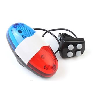 Electronic 4 Sounds Bicycle Bike Bell Horn 6LED Light