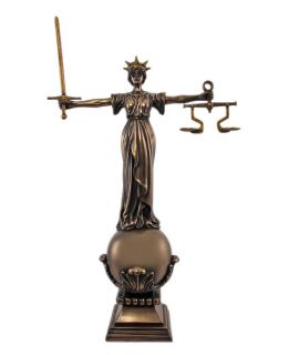 Desktop Lady Justice Bronzed Statue Justicia Balanced Law