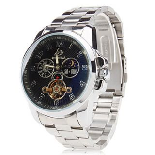 USD $ 23.89   Mens Steel Analog Automatic Mechanical Wrist Watch