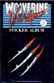 Comic Images Wolverine Untamed Sticker Album Set of 75
