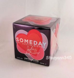 New Justin Bieber 3 4 oz Someday Perfume Red Bottle Overnight Duffle