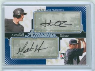 Matt Moore Justin OConner 2011 ITG Heroes and Prospects Auto