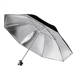 90cm flash paraguas estudio reflector con soporte giratorio (de plata