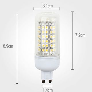 G9 96 3528 SMD 4.5W 300LM Natural White Light LED Corn Bulb (220 240V