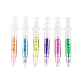 USD $ 2.89   Creative Color Fluorescent Syringes Pen(6 PCS),