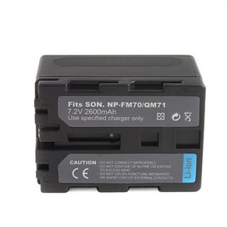 2600mAh batería de la cámara np fm70/qm71 para Sony CCD trv118, 318