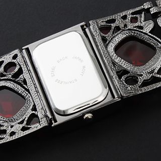USD $ 23.79   Amazing Womens Black Bracelet Watch with Graceful Red