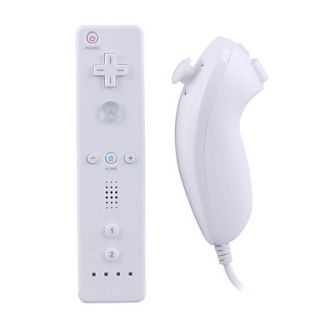 Remote and Nunchuk Controller for Wii/Wii U (White)