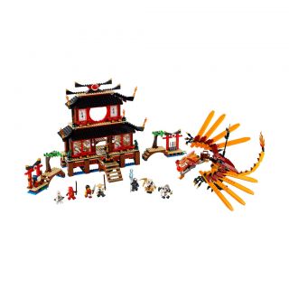 LEGO 2507 NINJAGO Fire Temple incl Sensei Wu, Zane, Kai, Nya, Lord